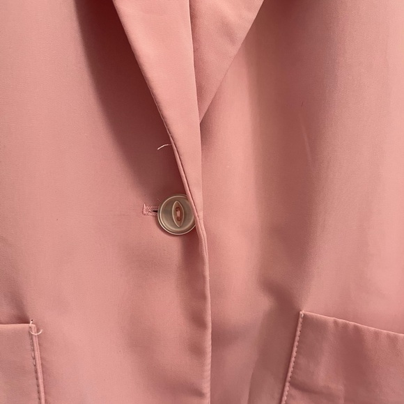 Vintage Light Dusty Pink Millennial Pink Blazer M - Picture 2 of 5